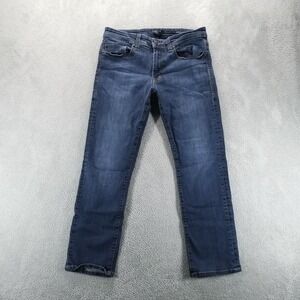 Fidelity Jeans Mens 34x28 Blue Jimmy Slim Straight Faded Dark Wash Stretch